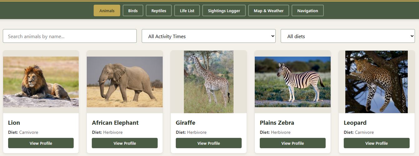 Mammals and Wildlife Guide